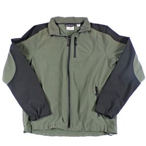Black Diamond Mens Size Medium Soft Shell Green/Black Full Zip Jacket